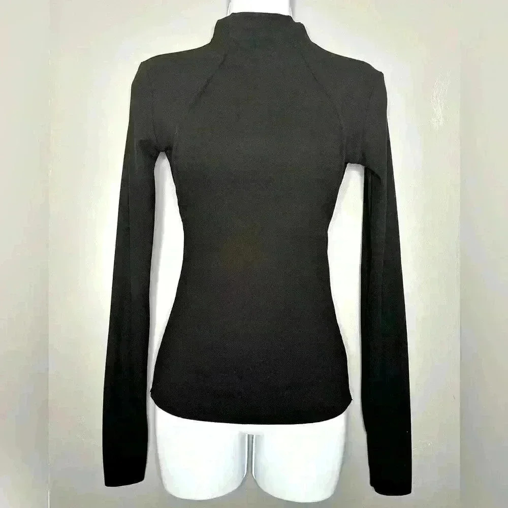 No Vacancy Women's High Neck Black Top (516)